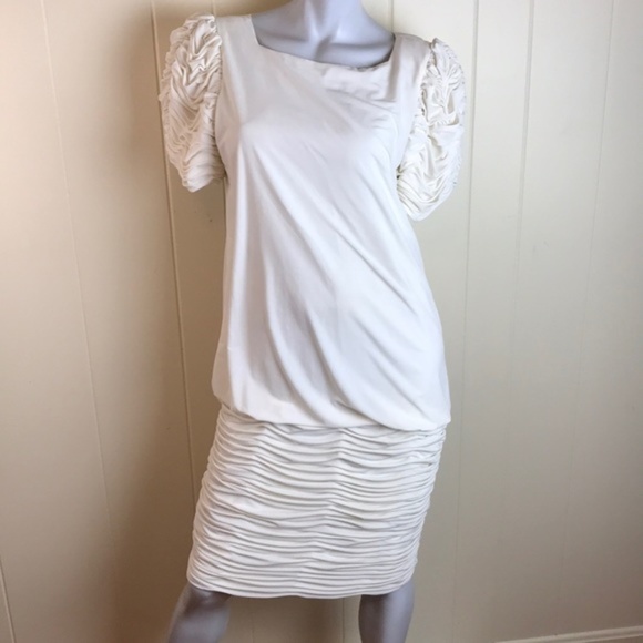 VINTAGE Ivory “Mother of the Bride” Ruffle Dress - Picture 1 of 6